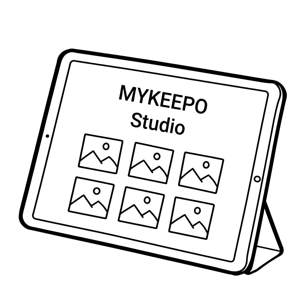 Step 03 of creating a MYKEEPO keepsake — choose your print or create your book