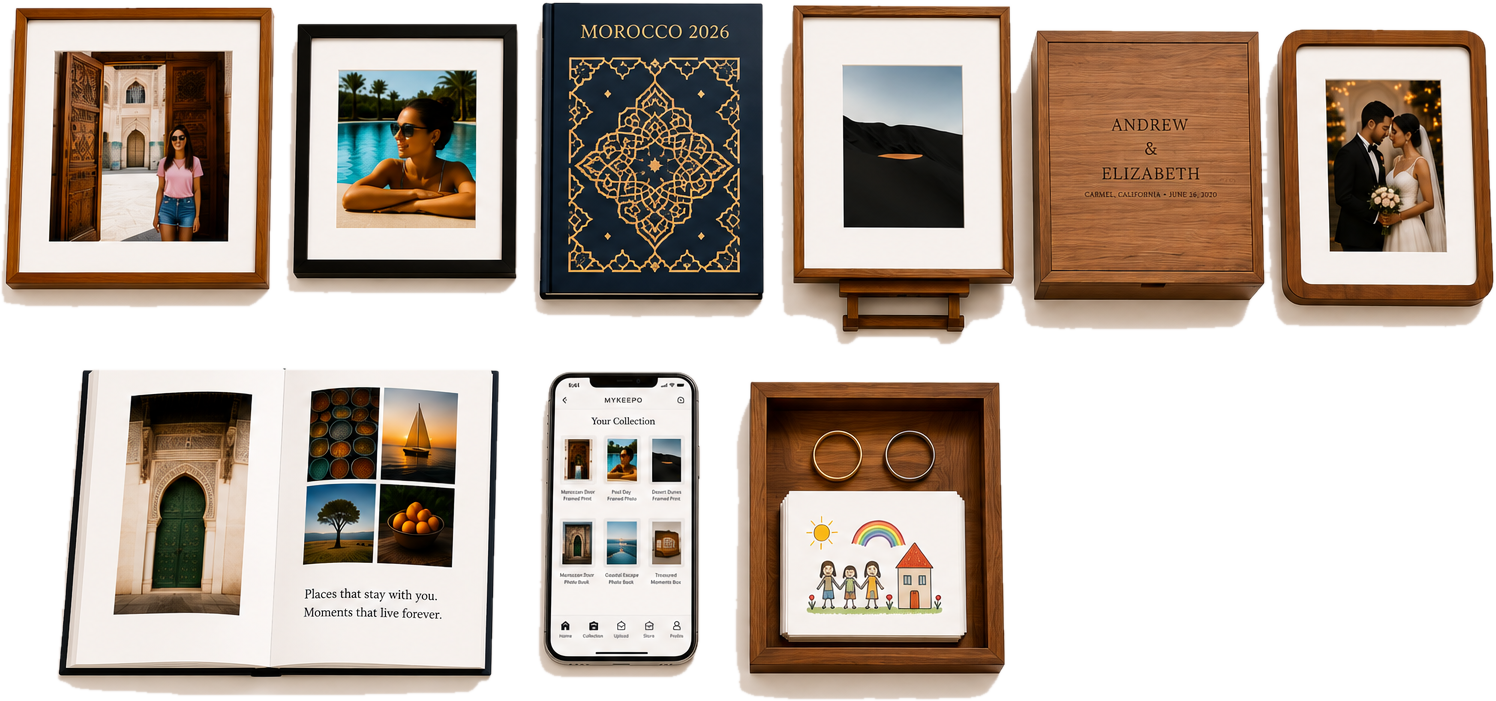 MYKEEPO picture frames, photo album and souvenir box